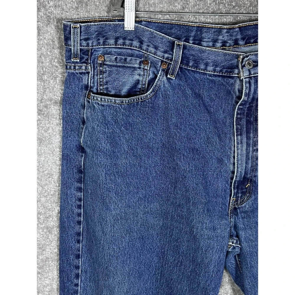 Levis 550 Straight Leg Jeans Mens Size‎ 46x30 Blue Denim Cotton